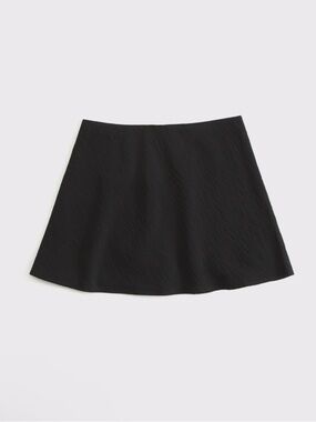 Abercrombie & Fitch Black Mini A-Line Skort